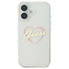 Original Case IPHONE 16 PLUS Guess Hardcase IML Heart (GUHCP16MHCHGSPT) transparent