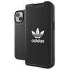 Adidas OR Booklet Case BASIC iPhone 14 6,1" schwarz/schwarz weiß 50181