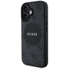 Original Case IPHONE 16 Guess 4G Circle Classic Logo MagSafe black