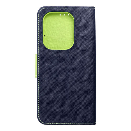 Kabura Fancy Book do  XIAOMI Redmi NOTE 13 PRO 4G granatowy / limonka