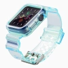 Silicone Band Strap Bracelet Case Strap Light Set for Apple Watch 40mm - Blue