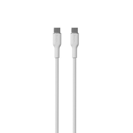 PURO ICON Soft Cable – Kabel USB-C do USB-C 1.5 m (White)