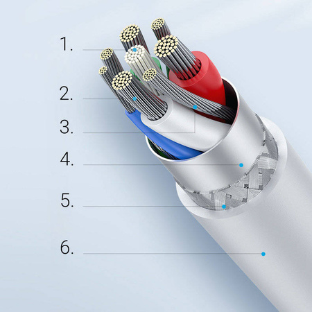 Ugreen MFi cable USB Type C cable - Lightning 3A 0.5 m white (US171)