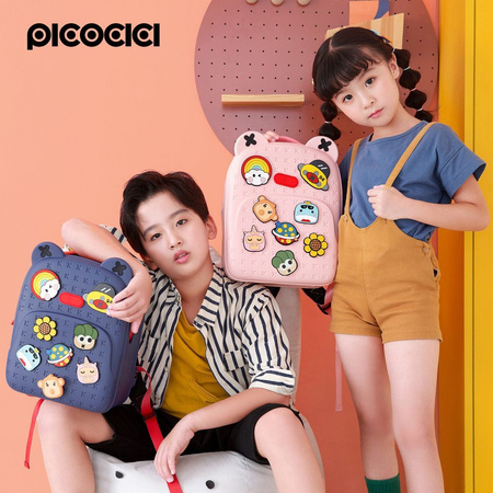 PICOCICI Mały plecak dla dzieci podróżny K16 niebieski