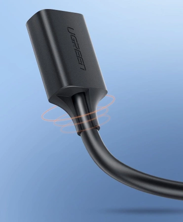 Ugreen Kabel Verlängerungsadapter USB 3.0 (weiblich) - USB 3.0 (männlich) 2 m schwarz (US129 10373)