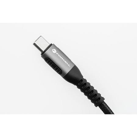 FORCELL F-ENERGY C257 kabel USB A do Lightning 2,4A 12W Cafule 1,2 m czarny