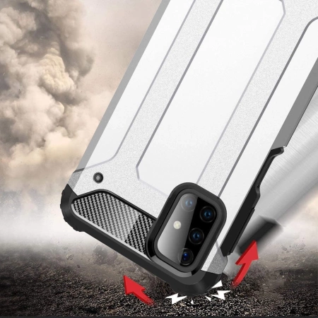 Hybrid Armor pancerne hybrydowe etui pokrowiec Samsung Galaxy M51 niebieski