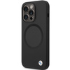 Original Handyhülle IPHONE 14 PRO MAX BMW Signature Liquid Silicone MagSafe (BMHMP14XSILBK2) schwarz