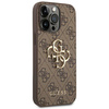 Guess 4G Big Metal Logo - Etui iPhone 14 Pro (brązowy)