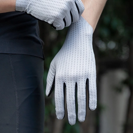 Rockbros Breathable Full Finger Cycling Gloves, Size: L - Green