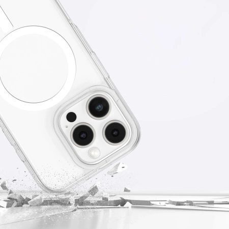 AmazingThing Minimal Mag Case mit Magnetring für iPhone 16 Pro Max - Transparent