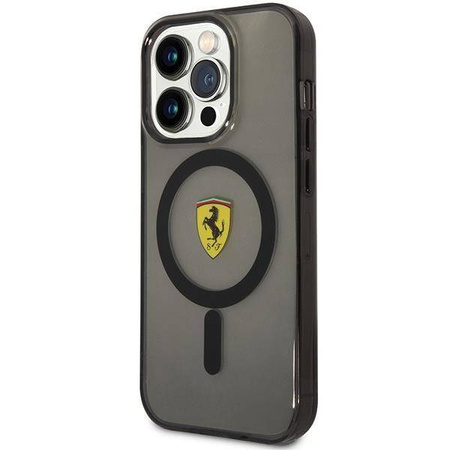 Ferrari FEHMP14XURKK iPhone 14 Pro Max 6,7" schwarz/schwarz Hardcase Translucent Magsafe