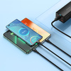 Baseus Flash Series Ⅱ One-for-three Fast Charging Data Cable USB to M+L+C 100W 1.2m Black