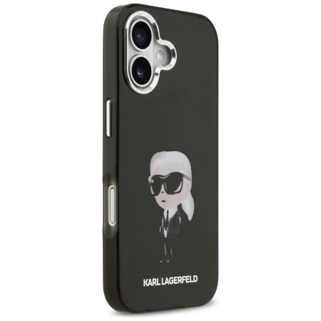 Etui Karl Lagerfeld IML Aquarelle Karl & Logo MagSafe na iPhone 17 - czarne