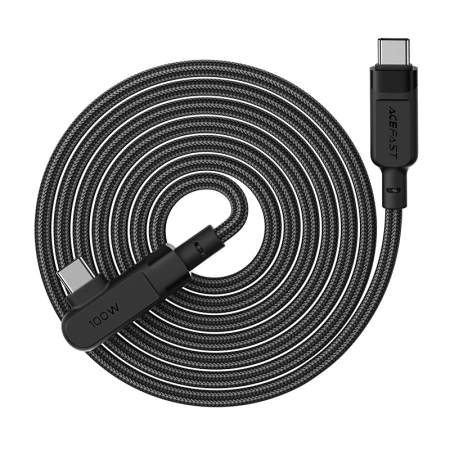 Acefast C5-03 Schwarz USB-C – USB-C PD QC-Kabel 100 W 5 A 480 Mbit/s 2 m – Schwarz