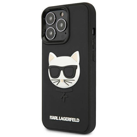 Karl Lagerfeld KLHCP13LCH3DBK 13 Pro / 13 6,1 "schwarz / schwarzes Hardcase 3D Rubber Choupette