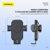 Foneng Uchwyt Samochodowy CP101 z ładowaniem indukcyjnym na kratkę czarny