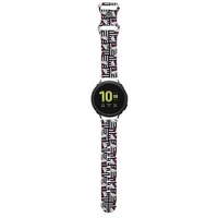 Hello Kitty Silikonköpfe & Streifen universal 20mm - schwarz
