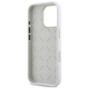 Original Case IPHONE 16 PRO MAX Guess Hardcase Silicone Logo Strass 4G (GUHCP16XM4DGPH) white