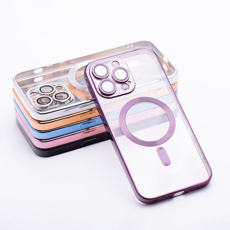 Futerał Electro Mag Cover kompatybilny z MagSafe do IPHONE 15 PLUS fioletowy