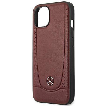 Case IPHONE 14 PLUS Mercedes Leather Urban Line (MEHCP14MARMRE) red