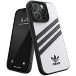 Adidas OR Moulded Case PU iPhone 14 Pro 6,1" biało-czarny/white-black 50190