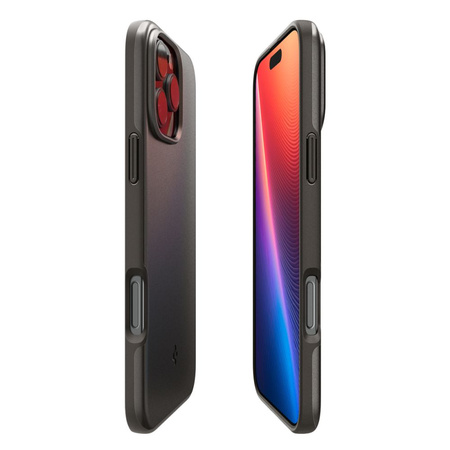 Schutzhülle IPHONE 16 PRO Spigen Thin Fit Mag MagSafe Gunmetal grau