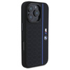 Original Handyhülle IPHONE 16 PRO BMW Hardcase Silicone Hexagon Blue Line MagSafe (BMHMP16L23SHEB) schwarz
