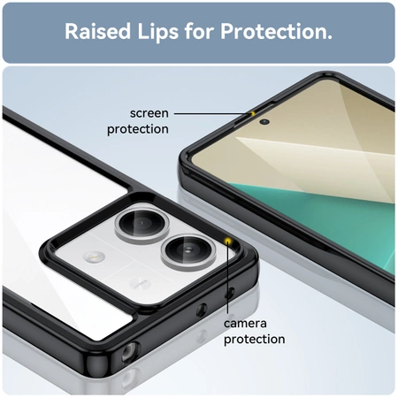 Outer Space Case with gel frame for Xiaomi Redmi Note 13 Pro - black