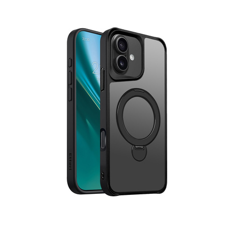 Nakładka Etteri Matt Mag Ring do iPhone 16 6,1" czarna