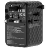 Verbatim Adapter podróżny EU/UK/US GaN   2xUSB-C/2xUSB-A/1xUSB-C PD 100W czarny 30191