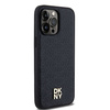DKNY DKHMP13LPSHRPSK iPhone 13 Pro / 13 6.1" czarny/black hardcase Leather Pattern Metal Logo MagSafe