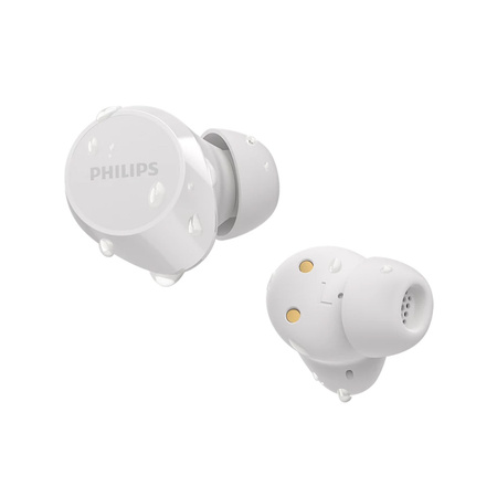 SŁUCHAWKI PHILIPS DOUSZNE TWS BEZPRZEWODOWE BLUETOOTH TRUE WIRELESS  BIAŁE Phil-TAT1209WT/00