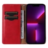 Magnet Strap Case iPhone 14 Pro Hülle mit Flip Wallet Mini Lanyard Ständer Rot