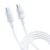 3MK KABEL HYPER USB-C/USB-C 100W 1,2m biały
