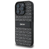 Original Handyhülle IPHONE 16 PRO MAX DKNY Hardcase Texture Pattern Tonal Stripe (DKHCP16XPRTHSLK) schwarz
