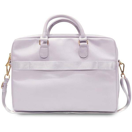 Guess Torba GUCB15ZPGSTEGU 16" fioletowy/purple Triangle 4G