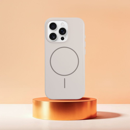 Glossy Mag Cover kompatybilny z MagSafe pasuje do IPHONE 17 biały