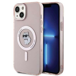 Karl Lagerfeld nakładka do iPhone 15 Plus 6,7" KLHMP15MHFCCNOP różowe HC Magsafe IML C