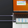 Baseus Flash Series II kabel USB - USB Typ C / Lightning / micro USB 100 W 1,2 m fioletowy (CASS030005)