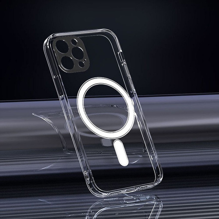 Futerał Clear Mag Cover z ochroną aparatu kompatybilny z MagSafe do IPHONE 12