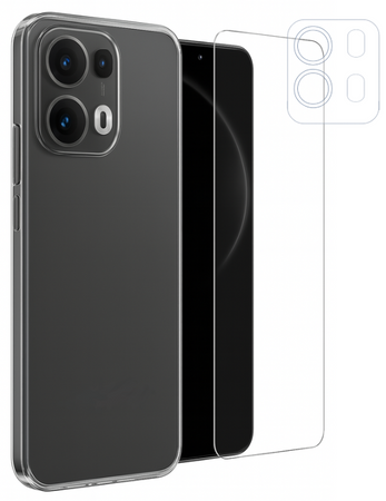 Etui do Oppo Reno 13 Pro + Szkło na ekran + Szkło na aparat