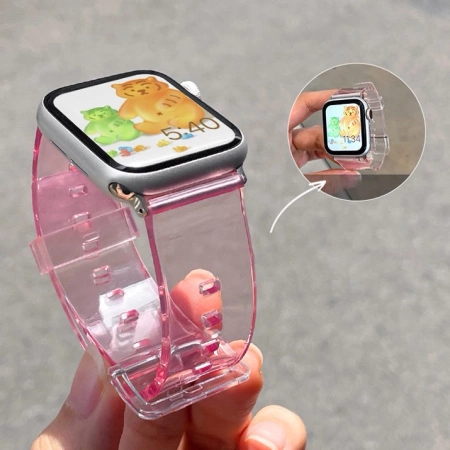 Silikonarmband Armband Armband Armband Light für Apple Watch 38 / 40 mm - Rot