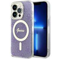Guess GUHMP14LH4STU iPhone 14 Pro 6.1" purpurowy/purple hardcase 4G MagSafe