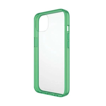 PanzerGlass ClearCase antibacterial case with Military Grade certificate for iPhone 13 / 14 / 15 - transparent green