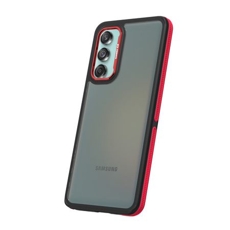 Nakładka Crystal Black do Samsung Galaxy M55 5G czerwona