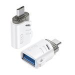 XO adapter NB256C OTG USB - microUSB biały