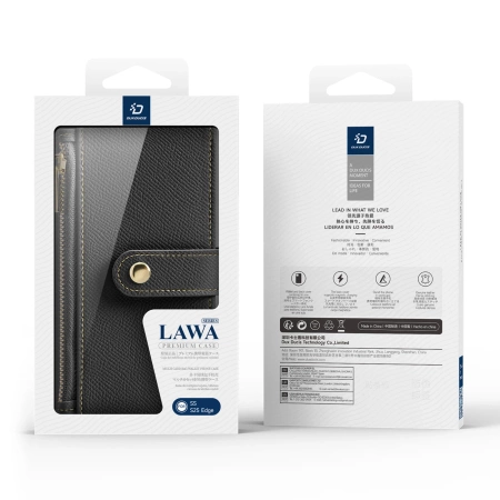 Dux Ducis Lava Case mit MagSafe für Samsung Galaxy S25 Edge - Schwarz