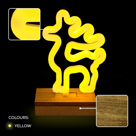 Neon Wood Stand LED RENIFER biały ciepły FLNW02 Forever Light