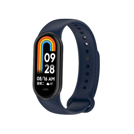 Pasek Silikonowy Mi Band 8 / M8 (12), NAVY / GRANATOWY